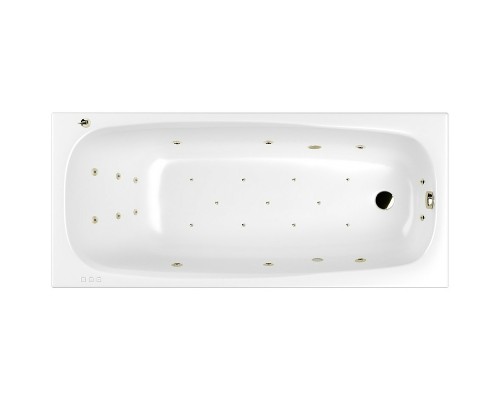 Акриловая ванна Whitecross Layla Slim 180x80 с гидромассажем