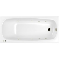 Акриловая ванна Whitecross Layla Slim 170x75 с гидромассажем