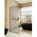 Душевая перегородка Maybah Glass MGD-722-3у 690x1950 в узком профиле Золото стекло бронзовое матовое