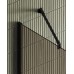 Душевая перегородка Maybah Glass 1090x1950 в широком профиле Черный стекло бронзовое