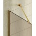 Душевая перегородка Maybah Glass 1090x1950 в узком профиле Золото стекло бронзовое