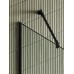 Душевая перегородка Maybah Glass 1090x1950 в узком профиле Черный стекло прозрачное