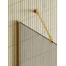 Душевая перегородка Maybah Glass 1090x1950 в широком профиле Золото стекло бронзовое матовое