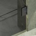 Душевая дверь Maybah Glass 705x1950 на петлях Черный стекло графитовое