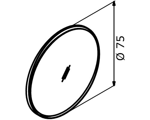 Зеркало Orka Moonlight 75x75 3001335 с подсветкой Голубое матовое