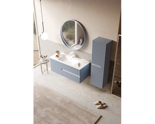 Зеркало Orka Moonlight 75x75 3001335 с подсветкой Голубое матовое