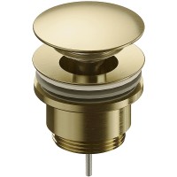 Донный клапан AQUAme click-clack Шлифованное золото