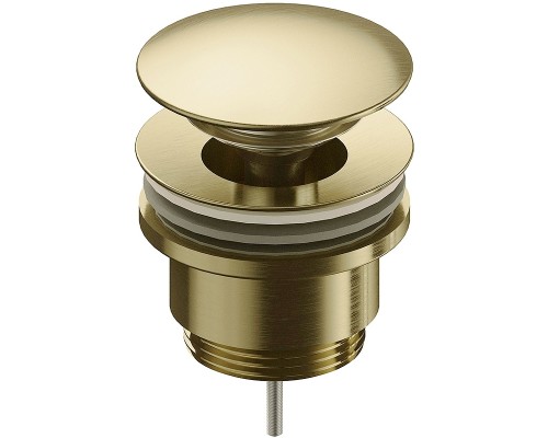 Донный клапан AQUAme click-clack Шлифованное золото