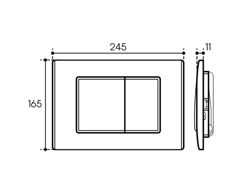 Комплект унитаза с инсталляцией Aqueduto Ovo AQDS024 с сиденьем Микролифт и клавишей смыва Хром