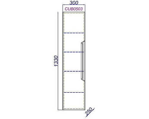 Шкаф пенал Aqwella Cube 30 CUB0503W подвесной Белый матовый Шкаф пенал Aqwella Cube 30 CUB0503W подвесной Белый матовый