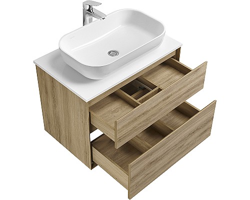Тумба под раковину Aquaton Либерти 75 1A279501LYC70 подвесная Дуб эльвезия