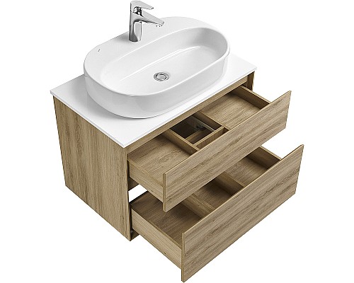 Тумба под раковину Aquaton Либерти 75 1A279501LYC70 подвесная Дуб эльвезия