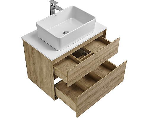 Тумба под раковину Aquaton Либерти 75 1A279501LYC70 подвесная Дуб эльвезия
