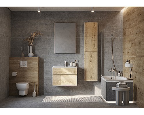 Тумба под раковину Aquaton Либерти 75 1A279501LYC70 подвесная Дуб эльвезия