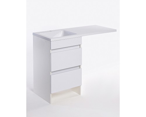 Тумба с раковиной Orange Sistema 110 L ST-110TUW+RAL Белая глянцевая