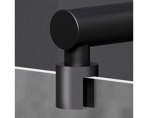 Душевая перегородка AM.PM X-Joy 90 W94WI-90-F1-BTE профиль Черный стекло прозрачное