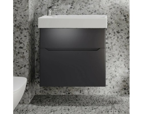 Тумба под раковину Jorno Folk 65 Folk.01.65/P/A/JR подвесная Антрацит