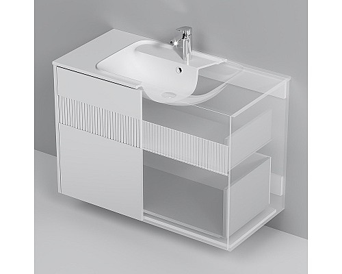 Тумба под раковину AM.PM Func 100 M8FFUX1002WM подвесная Белая матовая