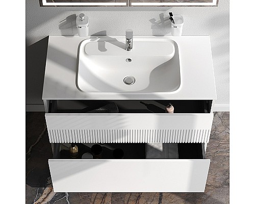 Тумба под раковину AM.PM Func 100 M8FFUX1002WM подвесная Белая матовая