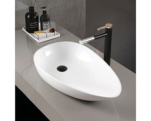 Раковина-чаша Abber Bequem 59 AC2117MW Белая матовая