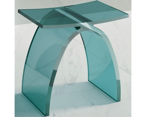 Стульчик для ванной Abber Kristall AT1739Aquamarin Бирюзовый