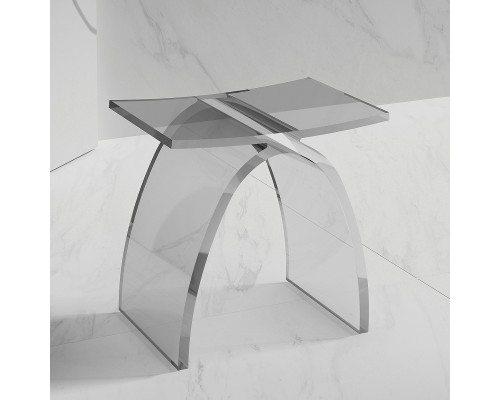 Стульчик для ванной Abber Kristall AT1739Perle Прозрачный