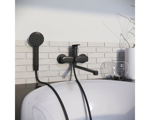 Смеситель для ванны Aringa Рейн AR02003BL универсальный Черный
