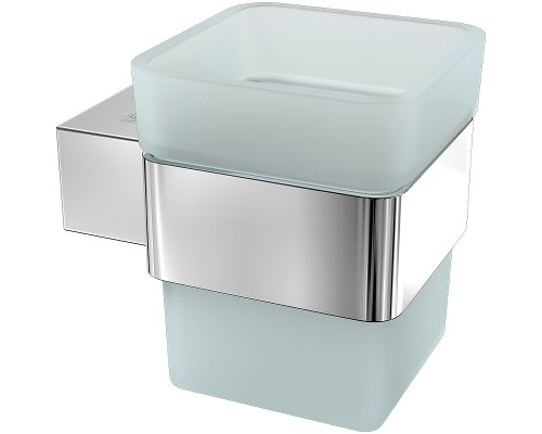 Стакан для зубных щеток Lemark Smooth Line Хром
