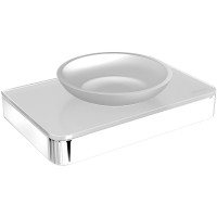 Мыльница Lemark Glass Line Хром