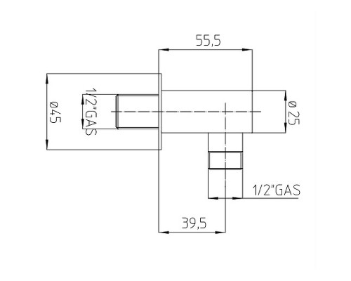 Шланговое подключение Bossini V00235.021 Золото