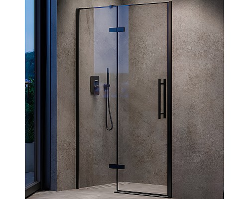 Душевая дверь Ravak Cool COSD2-120 X0VVGC300Z1 профиль Черный стекло Transparent