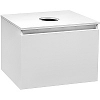 Тумба под раковину Runo Бари 60 00-00001473 подвесная Белая