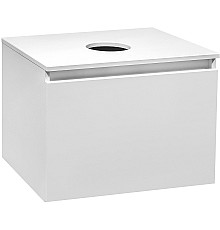 Тумба под раковину Runo Бари 60 00-00001473 подвесная Белая