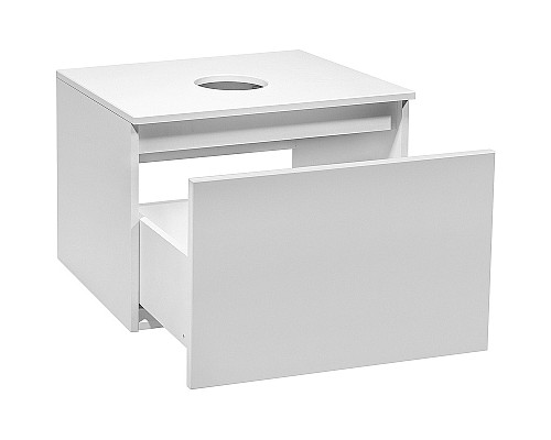 Тумба под раковину Runo Бари 60 00-00001473 подвесная Белая