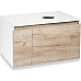 Тумба под раковину Runo Бари 80 00-00001375 подвесная Крафт дуб Белая