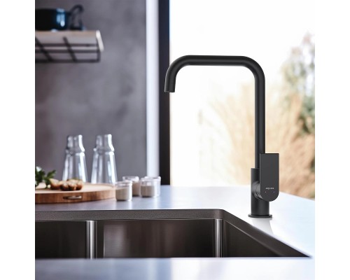 Смеситель для кухни Aquatek Лира AQ1480MB Черный матовый