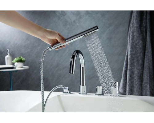 Смеситель на борт ванны Aquatek Европа Хром