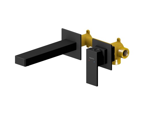 Смеситель для раковины Aquatek Либра AQ1613MB Черный матовый