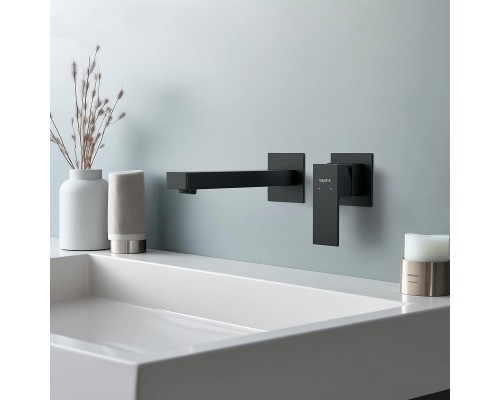 Смеситель для раковины Aquatek Либра AQ1613MB Черный матовый