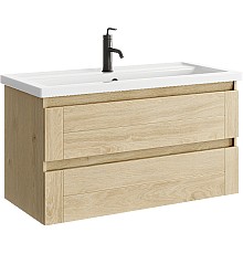 Тумба под раковину Aqwella Astrid 100 AST0110DD подвесная Дуб Давос
