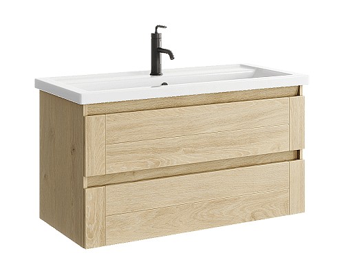 Тумба под раковину Aqwella Astrid 100 AST0110DD подвесная Дуб Давос