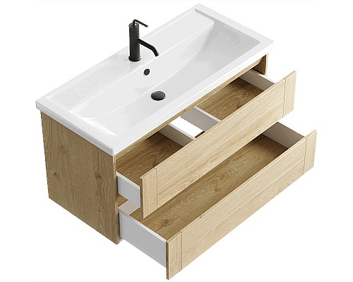 Тумба под раковину Aqwella Astrid 100 AST0110DD подвесная Дуб Давос
