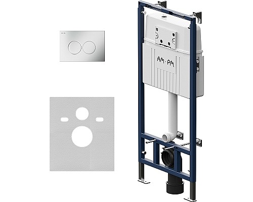 Инсталляция AM.PM MasterFit I012710.0131 для унитаза с клавишей смыва Хром матовый