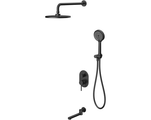 Душевая система Berges Nardis 3R 071014 Черная матовая