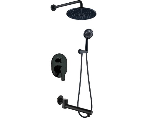 Душевая система Berges Nardis 3R 071014 Черная матовая