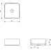Раковина-чаша Cersanit Crea 35 Square 64753 Белая
