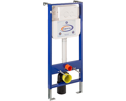 Инсталляция Aquanika Basic 10.702.450.02.05W для унитаза с Белой клавишей смыва