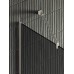 Душевая перегородка Maybah Glass 790x1950 в узком профиле Хром матовый стекло графитовое матовое