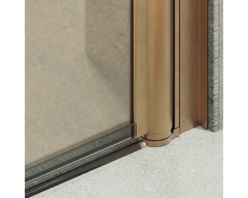 Душевая дверь Maybah Glass MGD-805-2 800x1980 на монопетле Бронза стекло бронзовое матовое