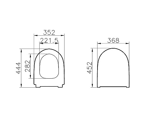Сиденье для унитаза Vitra Sento 130-003-009 с Микролифтом